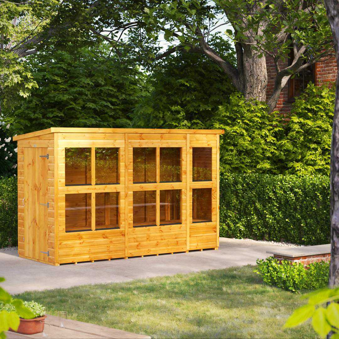 Powersheds 10 x 4ft Timber Tongue & Groove Pent Potting Shed