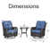 3 Piece Rattan Seating Group with Cushions