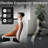 Breathable Suede Fabric Gaming Chair, Big and Tall Ergonomic Game Chair with Adjustable Massage Lumbar Support,3D Armrests,Retractable Footrest and Smooth PU Wheels-503074845