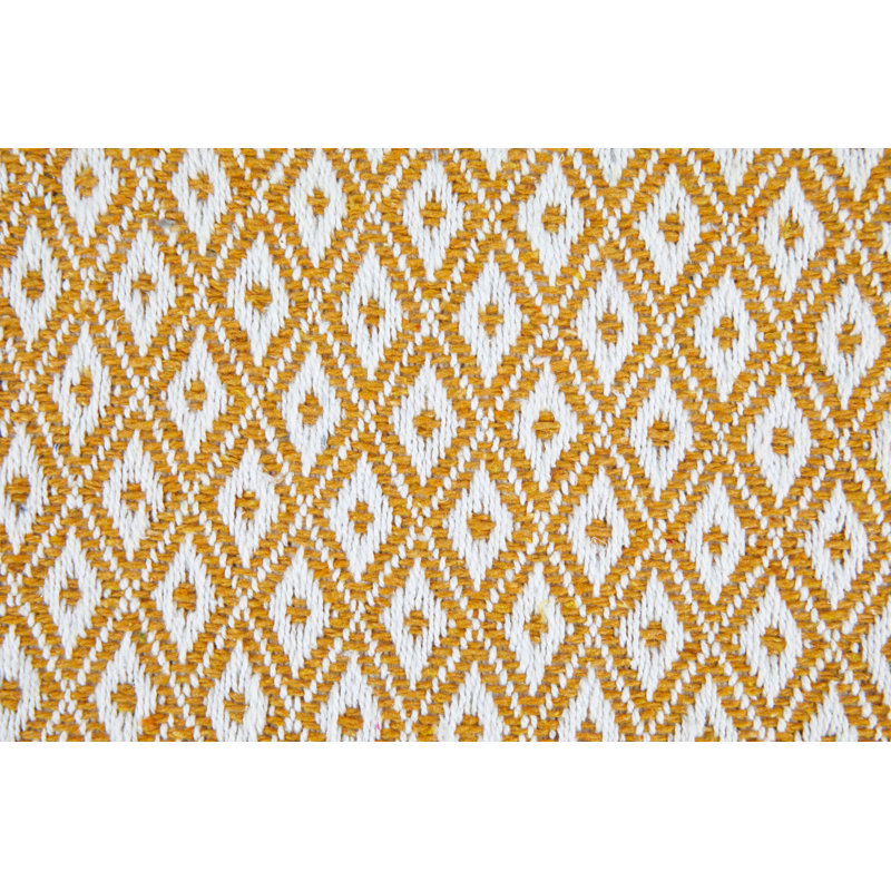 Mettler Geometric Square Scatter Cushion Cover, Ochre