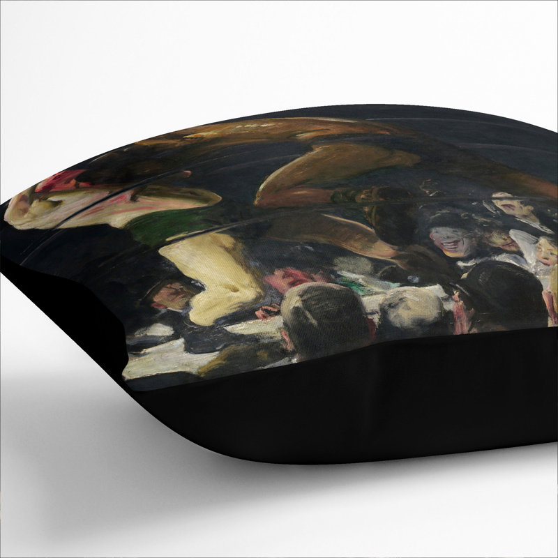 Both Members of This Club Scatter Cushion, 40cm H x 40cm W x 15cm D, Black