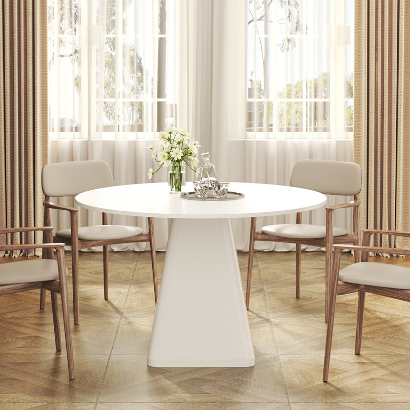Table de salle à manger 47 "Modern Minimalist, Blanc