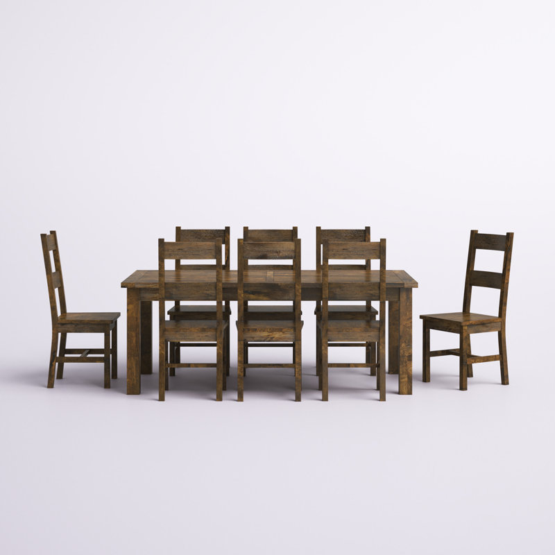 Tiernagh Solid Wood Dining Set - Distressed Finish