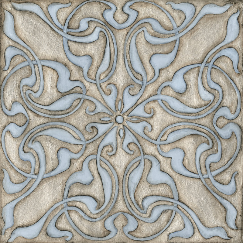 Silver Filigree V by Megan Meagher - Wrapped Canvas Painting, 30cm H x 30cm W x 3.8cm D