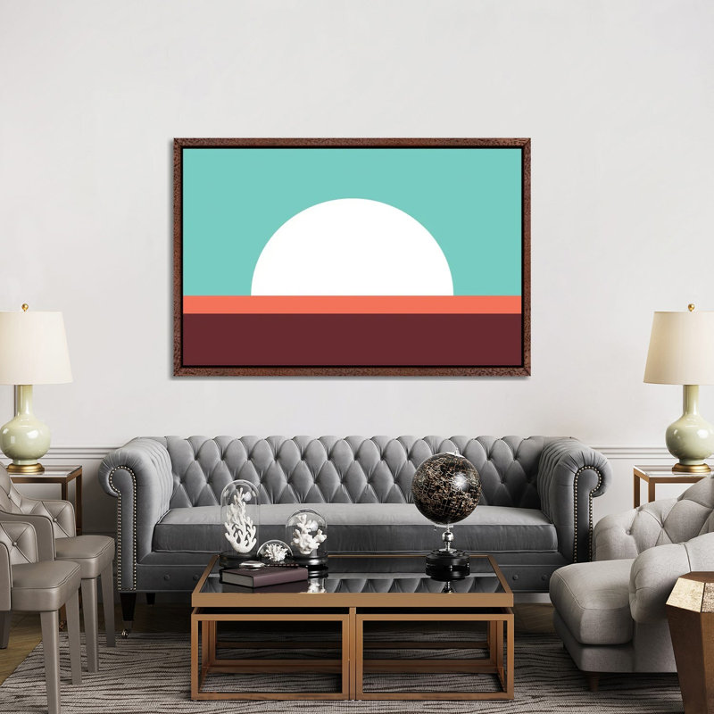 Abstract II - Print on Canvas, Brown Framed, 152.5 cm H x 101.5 cm W