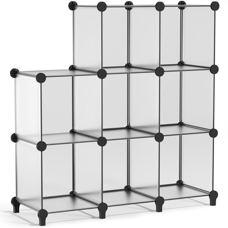 Organisateur de rangement cubique Sorbus, Clear, Pack of 8