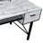 Antique White And Black 5-Drawer Computer Desk