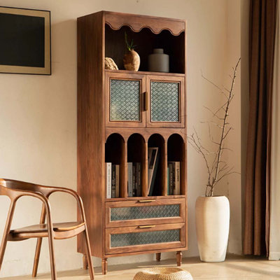 Bibliothèque en bois massif de style rétro