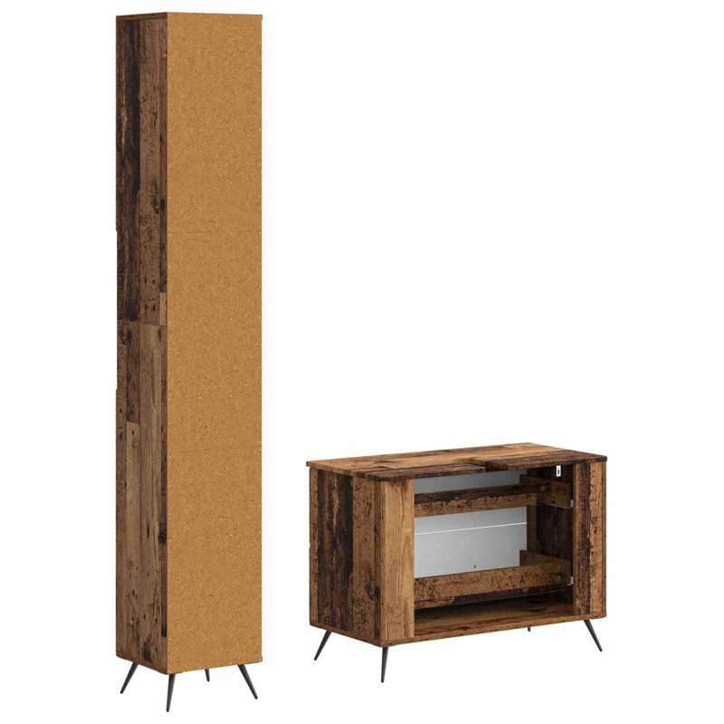Bathroom Storage, Old Wood
