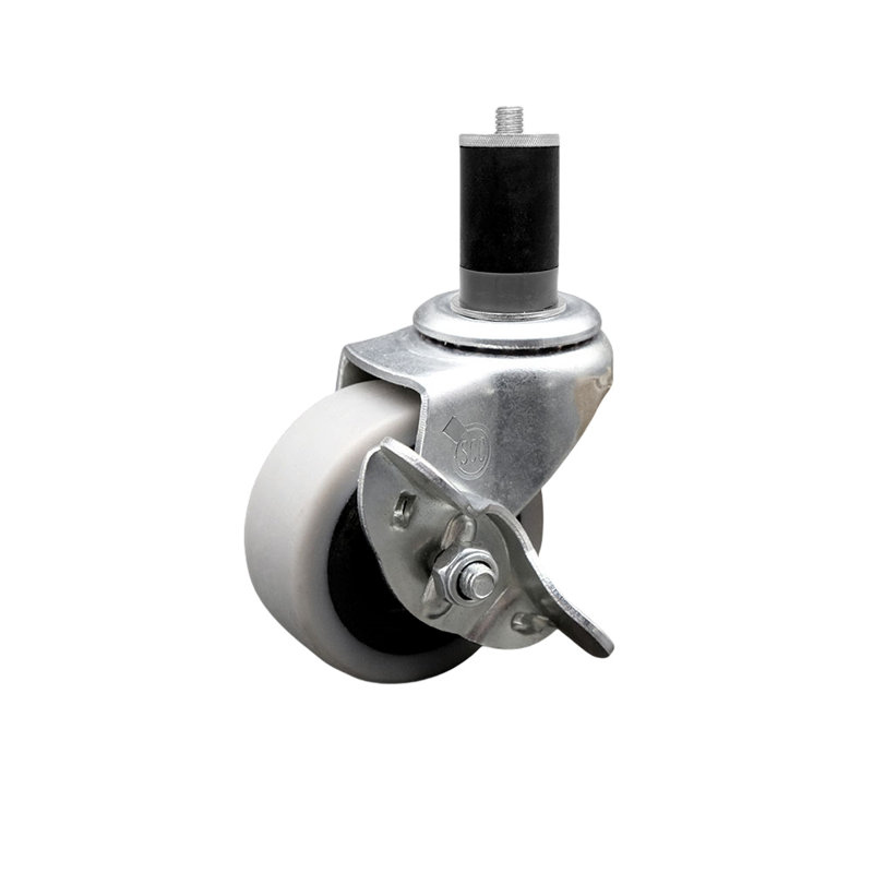 Thermoplastic Rubber Caster with Expanding Stem