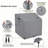 Gray Outdoor Bar Table Cover