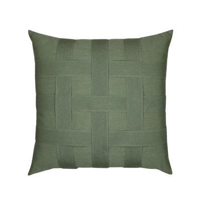 Basketweave Sunbrella® Indoor/Outdoor Pillow Cover & Insert by Elaine Smith