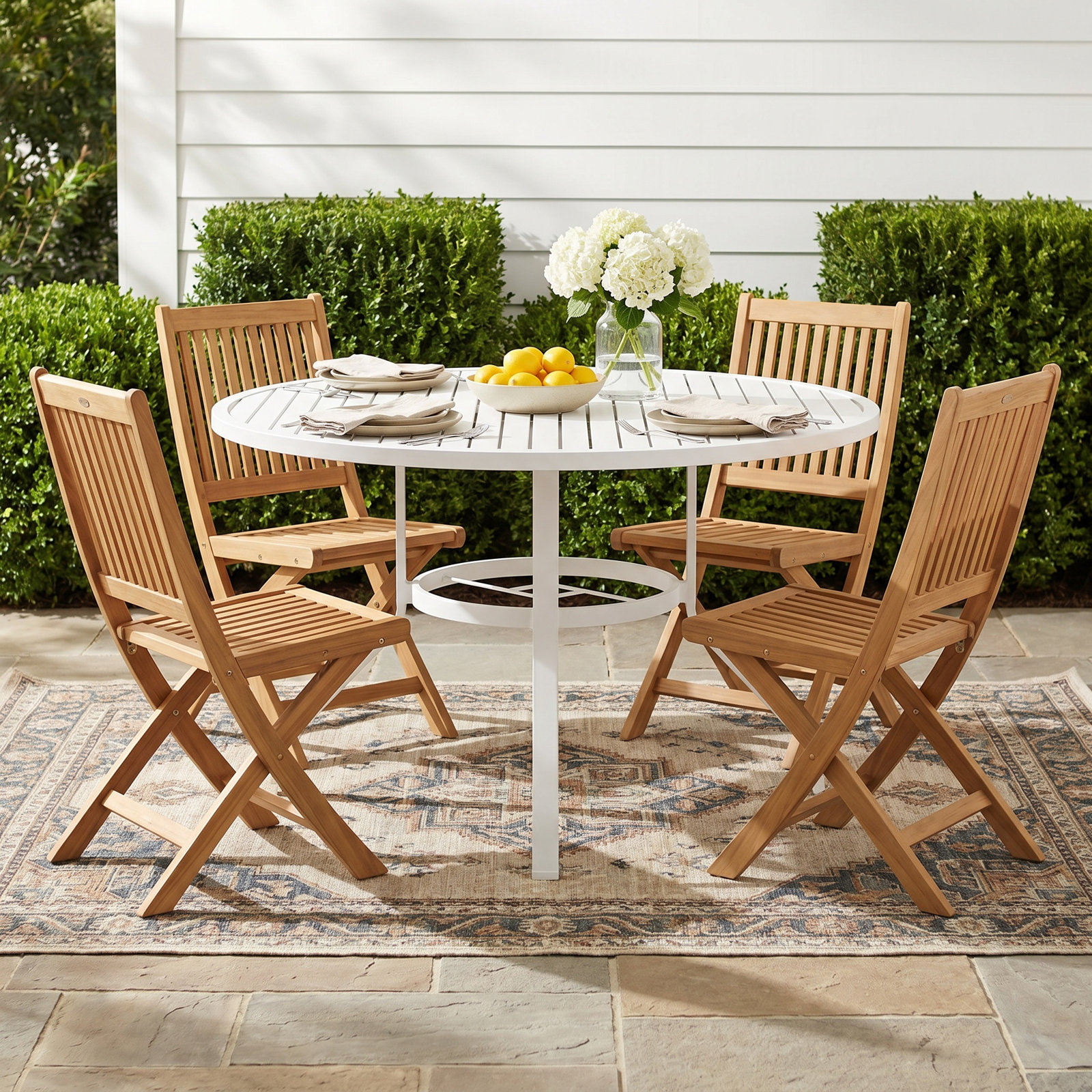 Bristol 48'' Aluminum Outdoor Dining Table