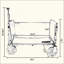 Chariot de camping pliable tout-en-un avec banquette, compartiment de rangement et attache pour chien-116093534