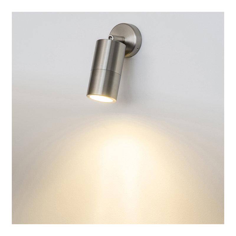 Eden 6cm H Outdoor Armed Sconce, Silver