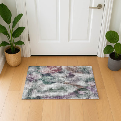 Premium Machine Washable Mayfield AMF2204 abstract Rug