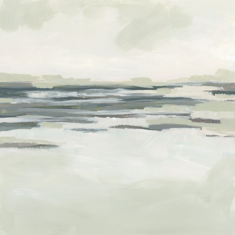 Moss Coastline I by June Erica Vess - Wrapped Canvas Print, 30cm H x 30cm W x 3.8cm D