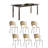 Rock Plate Dining Table Sets with Stylish Design.-110960094-110960099