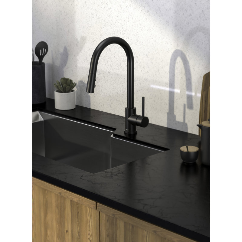 Joli Pull-Down Kitchen Faucet, Black
