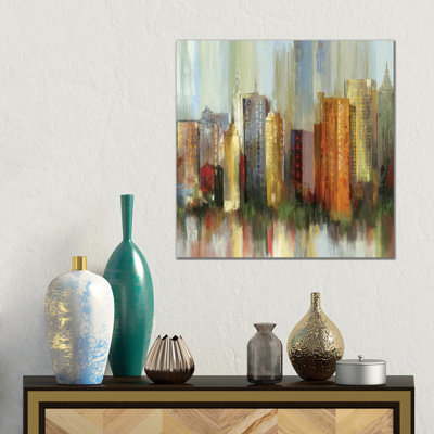 Metropolis II, Square by Tom Reeves - Gallery-Wrapped Canvas Giclée on Canvas