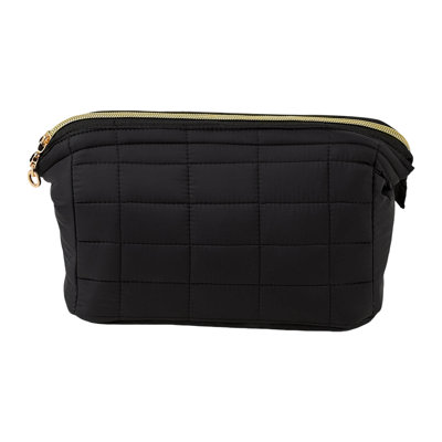 Quilted Polyester Wadding；Nylon Zipper Makeup Organiser