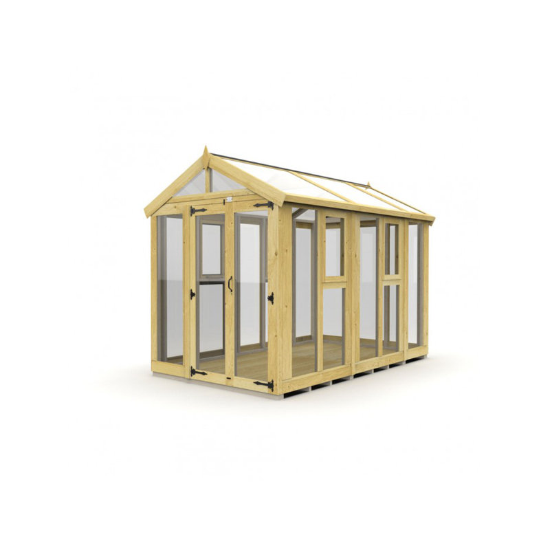 6x10 Glass Green House