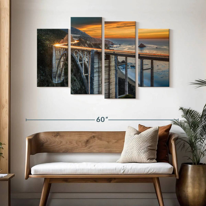 Lilie Bixby Bridge Seascape, 32" H x 52" W