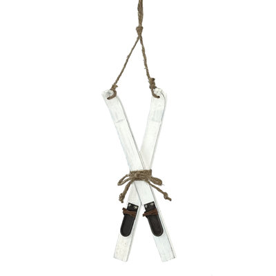 Ornement en bois blanc