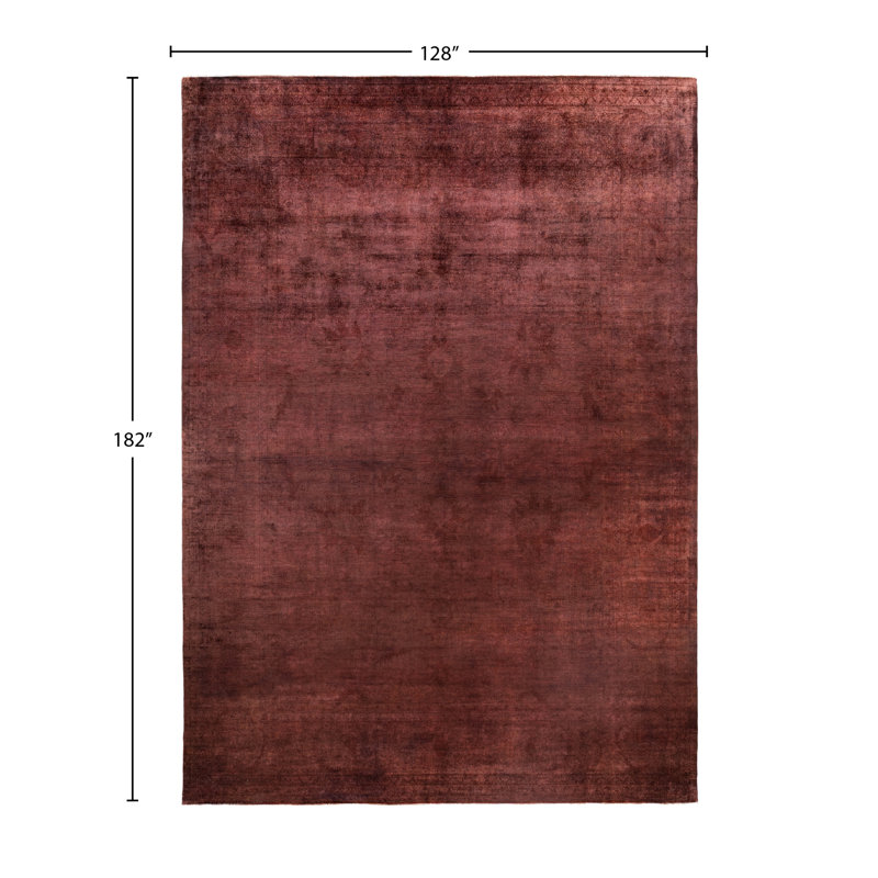 Overdyed One-of-a-Kind 10' 8" X 15' 2" Hand Knotted Area Rug