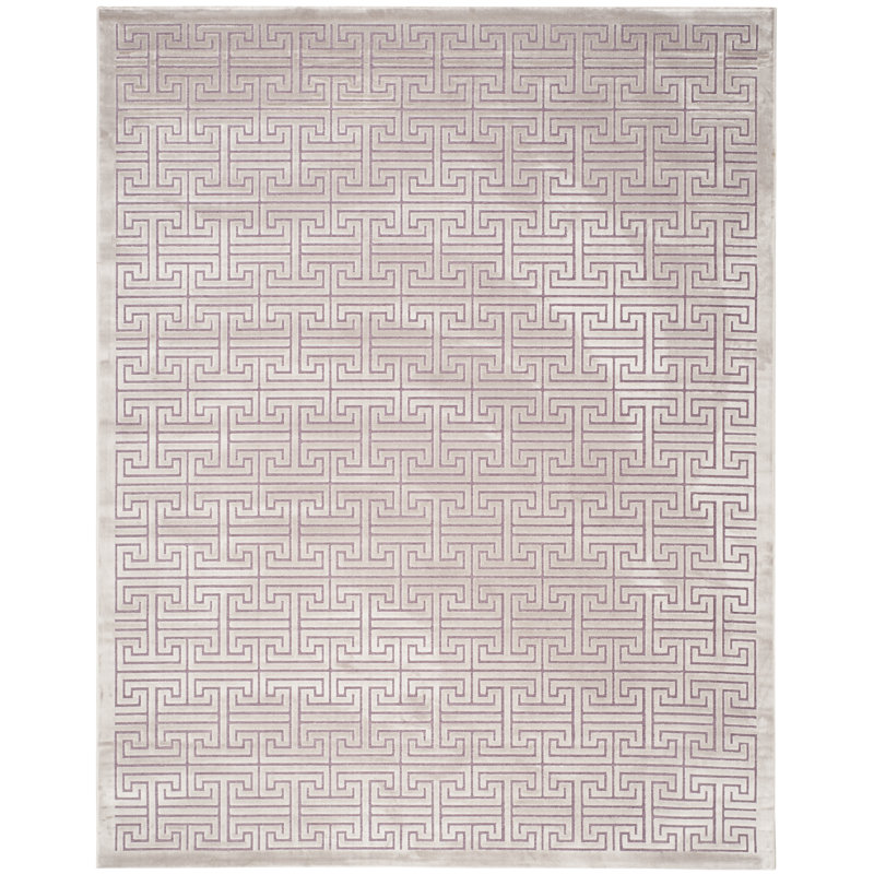 Tapis mauve en coton Richmond, Rectangle 8 pi x 10 pi