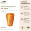 Ensemble de tasse à thé droite en bois de teck-71082290-71082292
