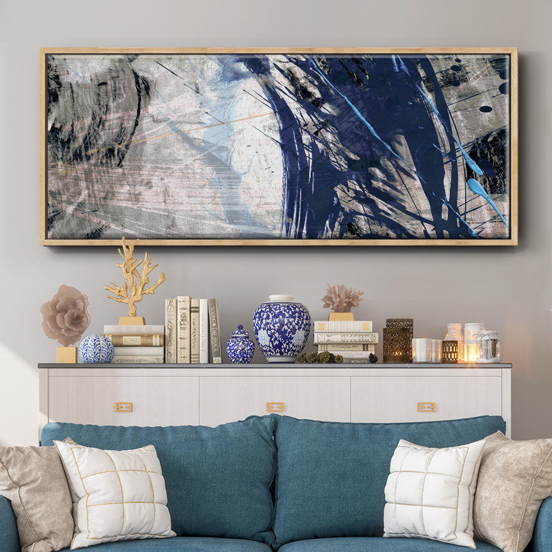 Blue Noise II- Framed Canvas