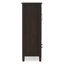 Grande armoire de rangement traditionnelle en bois massif avec portes en verre et tablettes réglables l 46 po Connaught-6005417