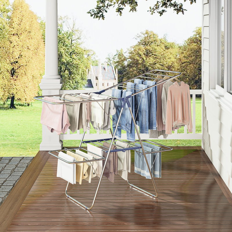 Séchoir à vêtements avec 4 ailes, Blue