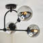 Cadel Glass Semi Flush Mount