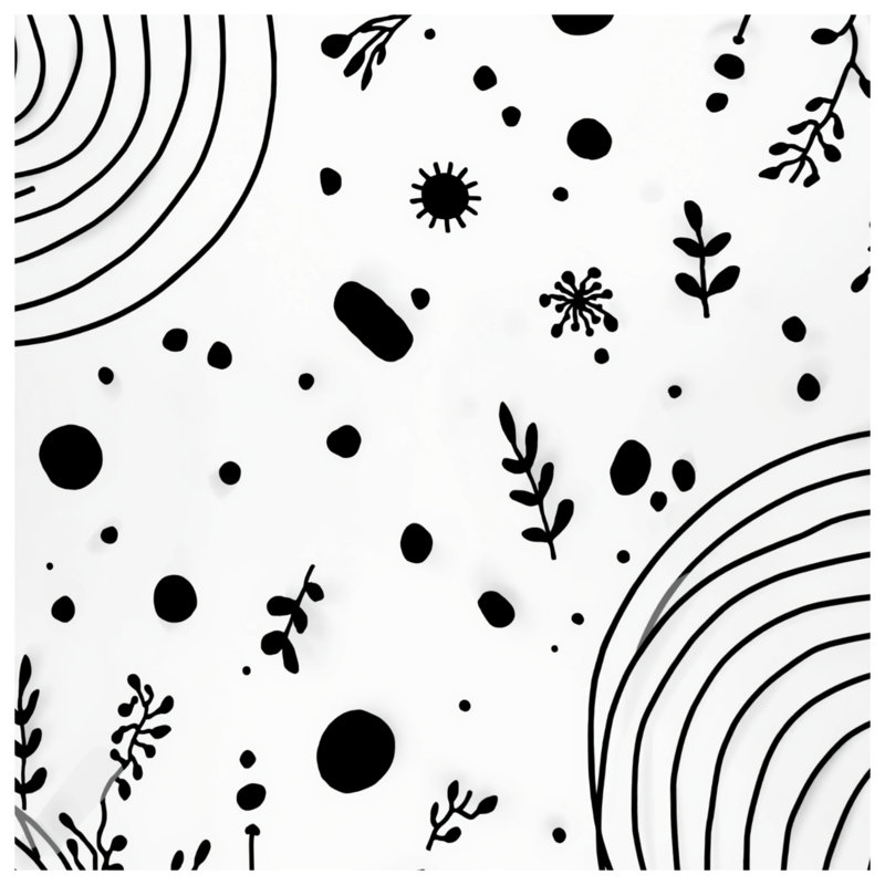 Abstract Botanical Doodles Comforter, Twin Extra Long