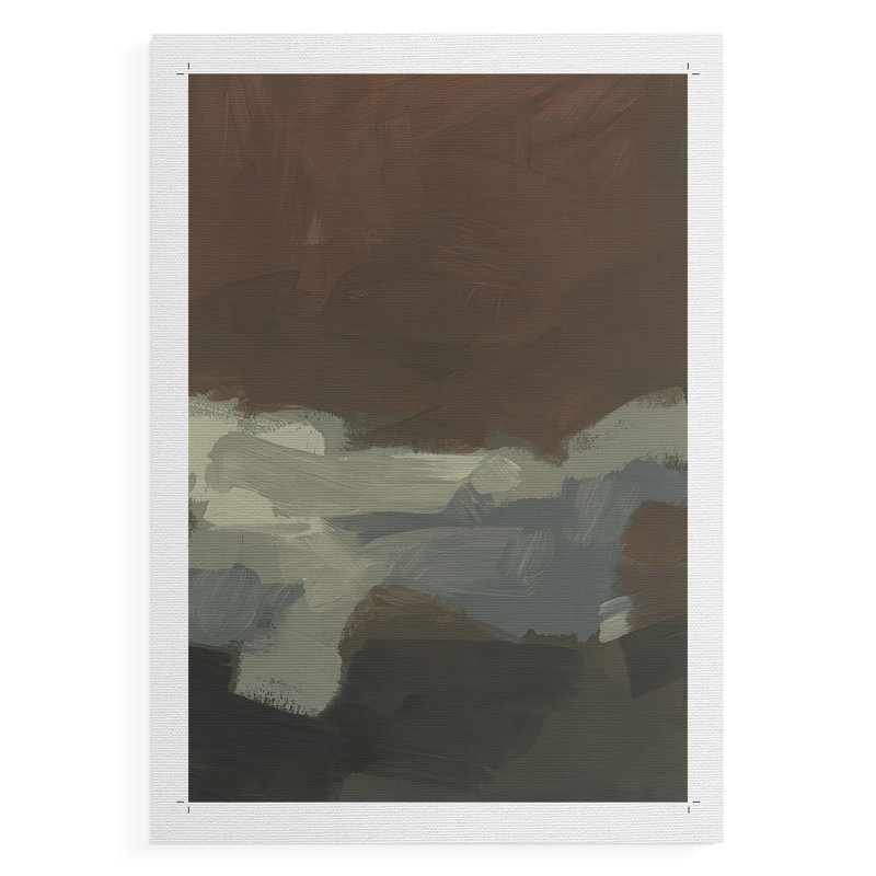 Mudstone Swath II - Impression sur toile seulement - NON-CADRE, H 18 po x l 12 po