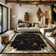 Monaco Series Abrstract Black/Gray/Ivory/Beige Area Rug