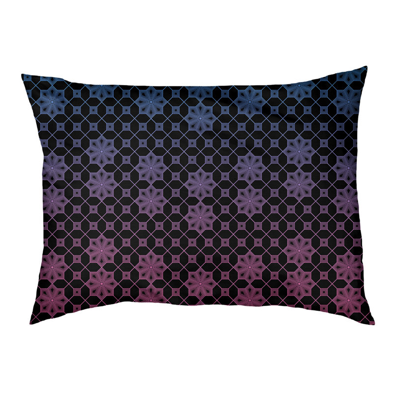 Coussin pour chien Byrge, Bleu / Rose, Moyen (l 29,5 po x P 19,5 po x H 9,5 po)