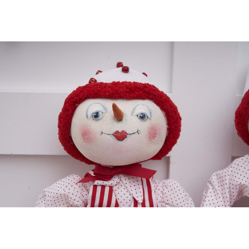 Figurine de poupée Sidney Snowman Joe Spencer Gathered Traditions