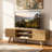Eartha TV Stand For Tvs Up To 60", Media Console With Storage Cabinet, Charging Station For Living Room-1627795296