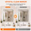Cozy l 24 po x H 30 po. Miroir de salle de bain mural avec cadre et nickel brossé-943716796-943716798