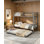 Lit superposé simple au-dessus d'un lit simple avec lit gigogne, lit superposé robuste avec échelles et garde-corps, lit superposé convertible pour enfants, adolescents, adultes