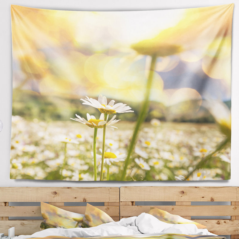 Tapisserie de terrain floral incroyable camomille, H 32 po x l 39 po