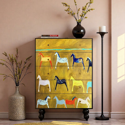 Armoire console en bois massif French French