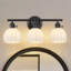Luminaire de salle de bain à 3 lumières à intensité variable avec abat-jour en verre blanc-73134977-73135006-73134978
