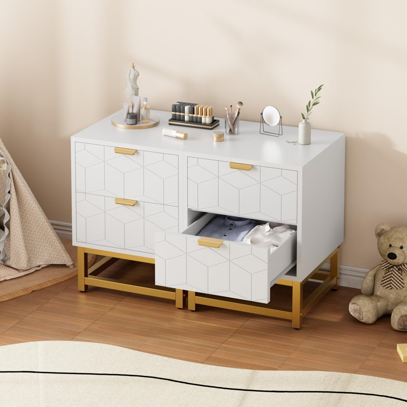 39.9 cm W Chest of 2 Drawers, White