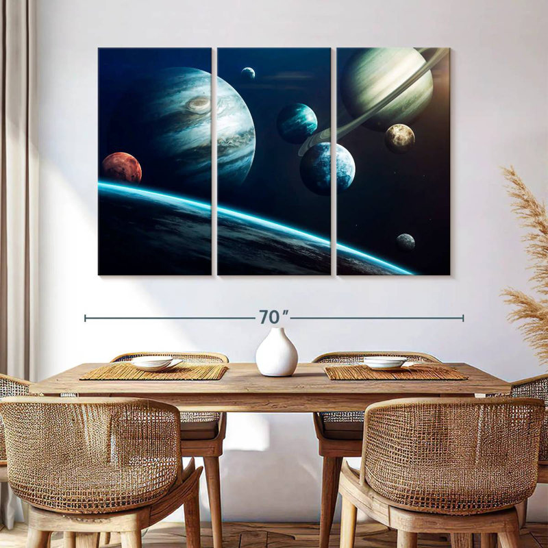 Our Solar System Planets, 28" H x 45" W
