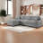 Space-saving Sectionals, Polyester Upholstered Modern Sofa With Storage