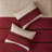 7 PC Pieced Faux Suede Comforter Set Red